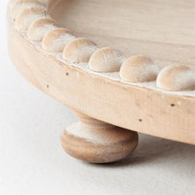 Load image into Gallery viewer, Two-tiered Beaded Edge Wood Tray