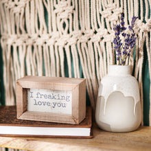 Load image into Gallery viewer, I Freaking Love You Box Sign