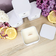 Load image into Gallery viewer, Lemon + Lilac Soy Wax Candle