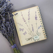 Load image into Gallery viewer, New Beginning Lavender Spiral Notebook