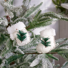 Load image into Gallery viewer, Felt Mitten + Stocking Ornaments