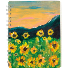 Load image into Gallery viewer, Sunflower Spiral Notebook