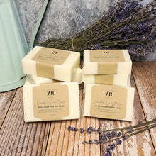 Load image into Gallery viewer, Lavender + Sweet Orange Shea Goat Milk Bar Soap