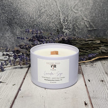 Load image into Gallery viewer, Lavender + Sage Soy Wax Candle