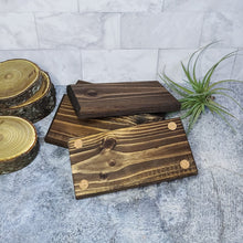 Load image into Gallery viewer, Walnut Rustic Lotion + Wash Wood Stand