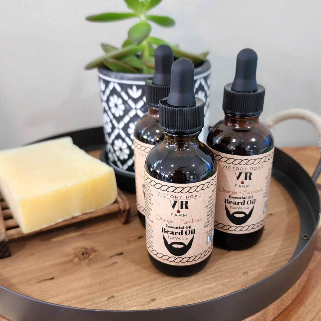 Orange + Patchouli Essential Oil Beard Oil