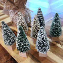 Load image into Gallery viewer, Mini Bottle Brush Snow Tree
