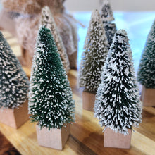 Load image into Gallery viewer, Mini Bottle Brush Snow Tree
