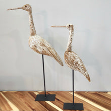 Load image into Gallery viewer, Rustic Wood Heron Sitter
