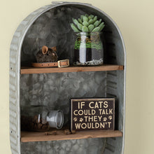 Load image into Gallery viewer, If Cats Could Talk Box Sign
