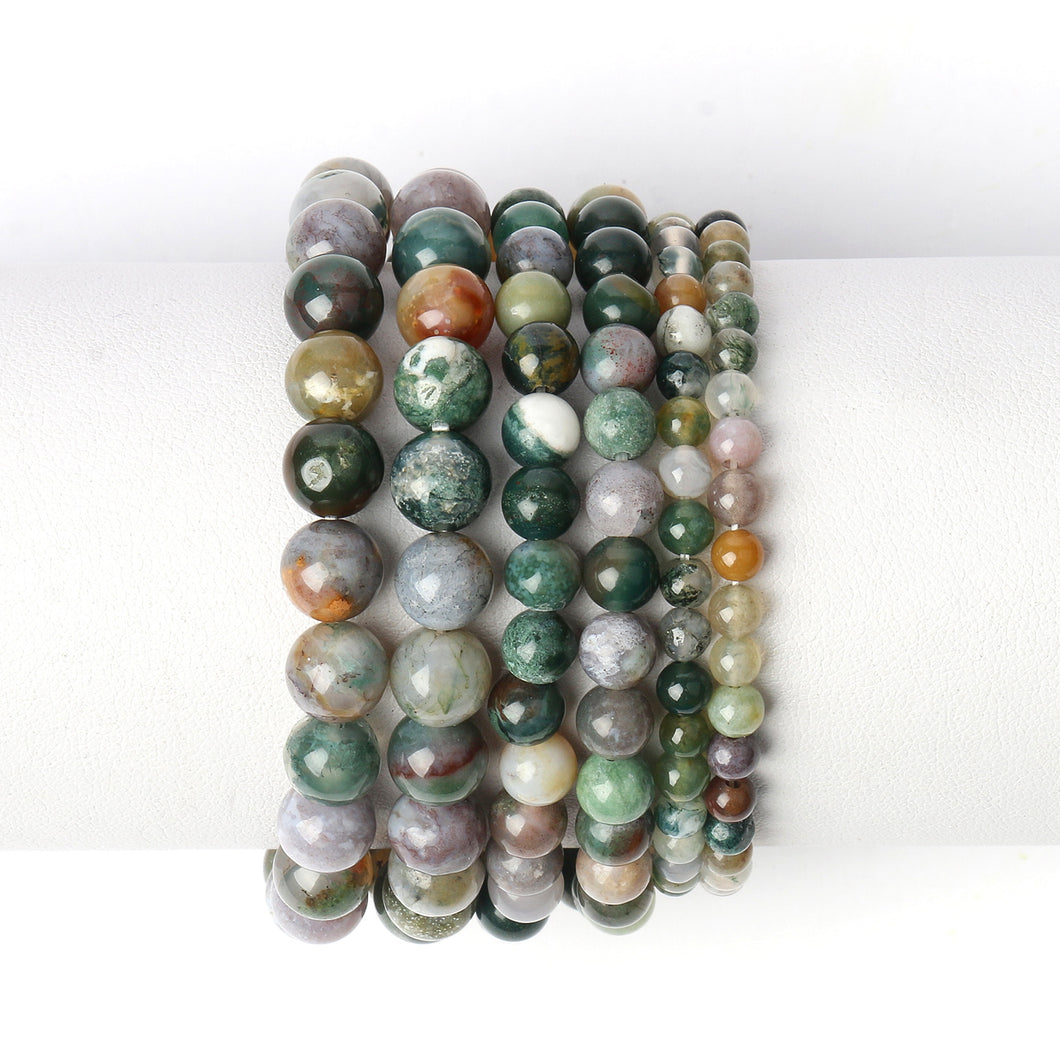 Indian Agate Natural Stone Bracelet