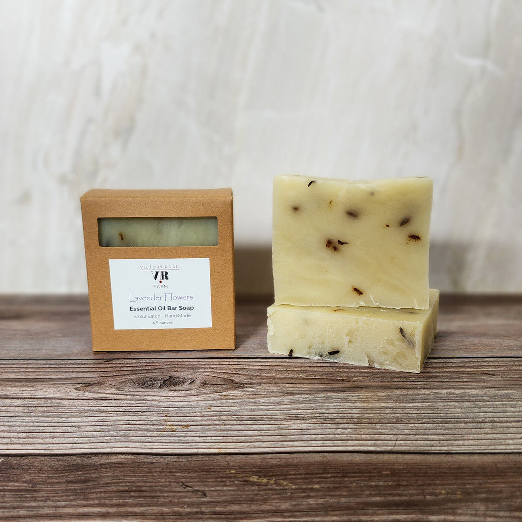 Lavender Flowers Essential Oil Bar Soap