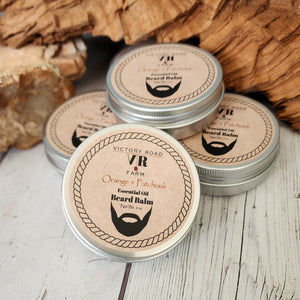 Orange + Patchouli Essential Oil Beard Balm