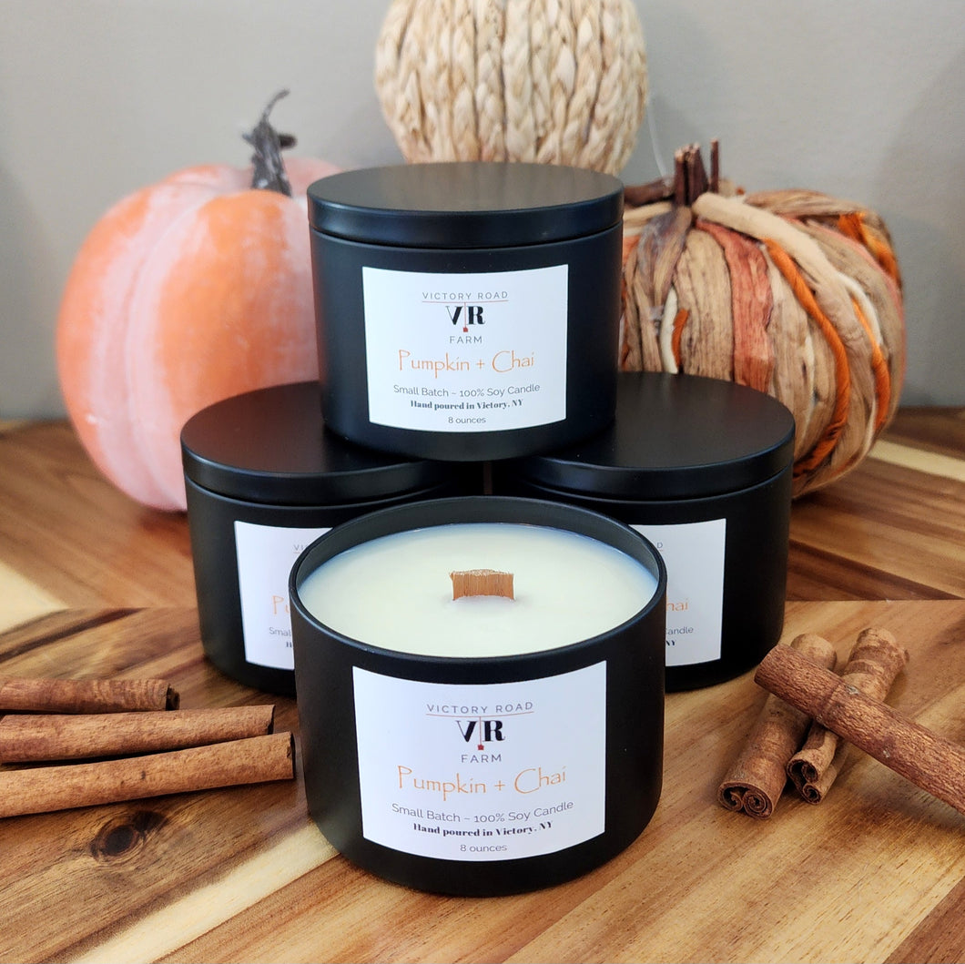 Pumpkin + Chai Soy Wax Candle