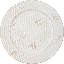 Load image into Gallery viewer, Ribbed Snowflake Plate
