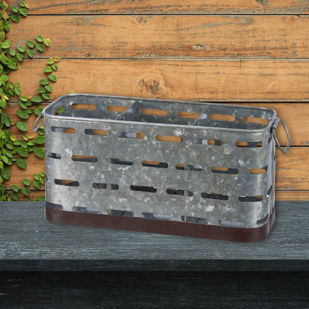 Rustic Metal Caddy