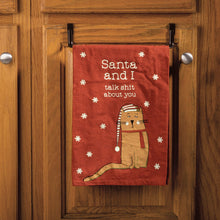 Load image into Gallery viewer, Santa and I Kitchen Towel
