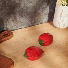 Load image into Gallery viewer, Strawberry Salt + Pepper Shakers

