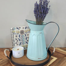 Load image into Gallery viewer, Tiffany Blue Rustic Medium Pitcher
