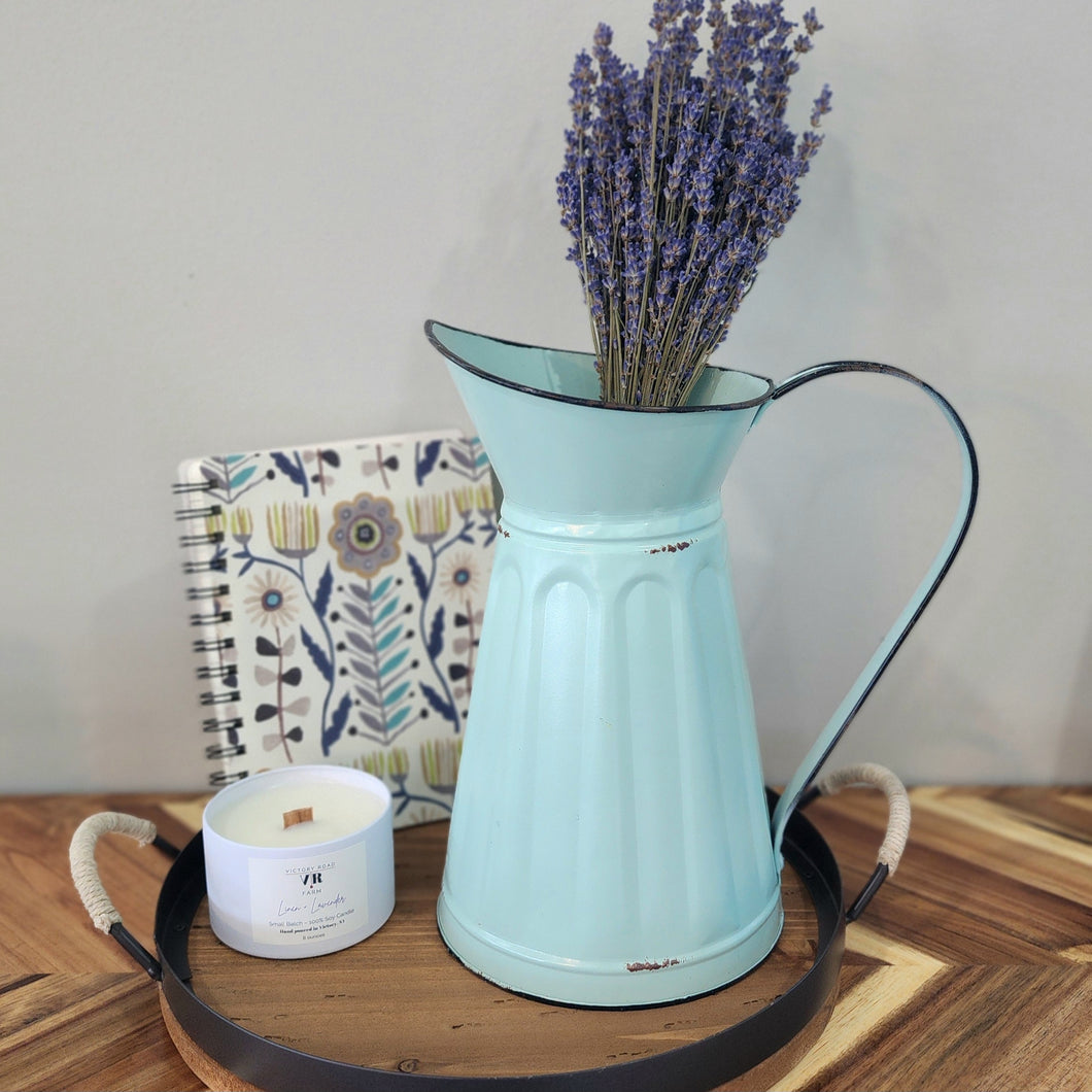 Tiffany Blue Rustic Medium Pitcher
