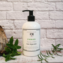 Load image into Gallery viewer, ENERGIZE Rosemary and Mint Hand + Body Lotion
