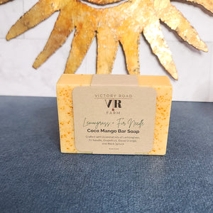 Lemongrass + Fir Needle Coco Mango Bar Soap