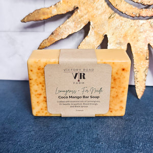 Lemongrass + Fir Needle Coco Mango Bar Soap