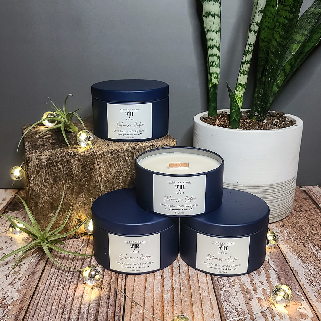 Oakmoss + Cedar Soy Wax Candle